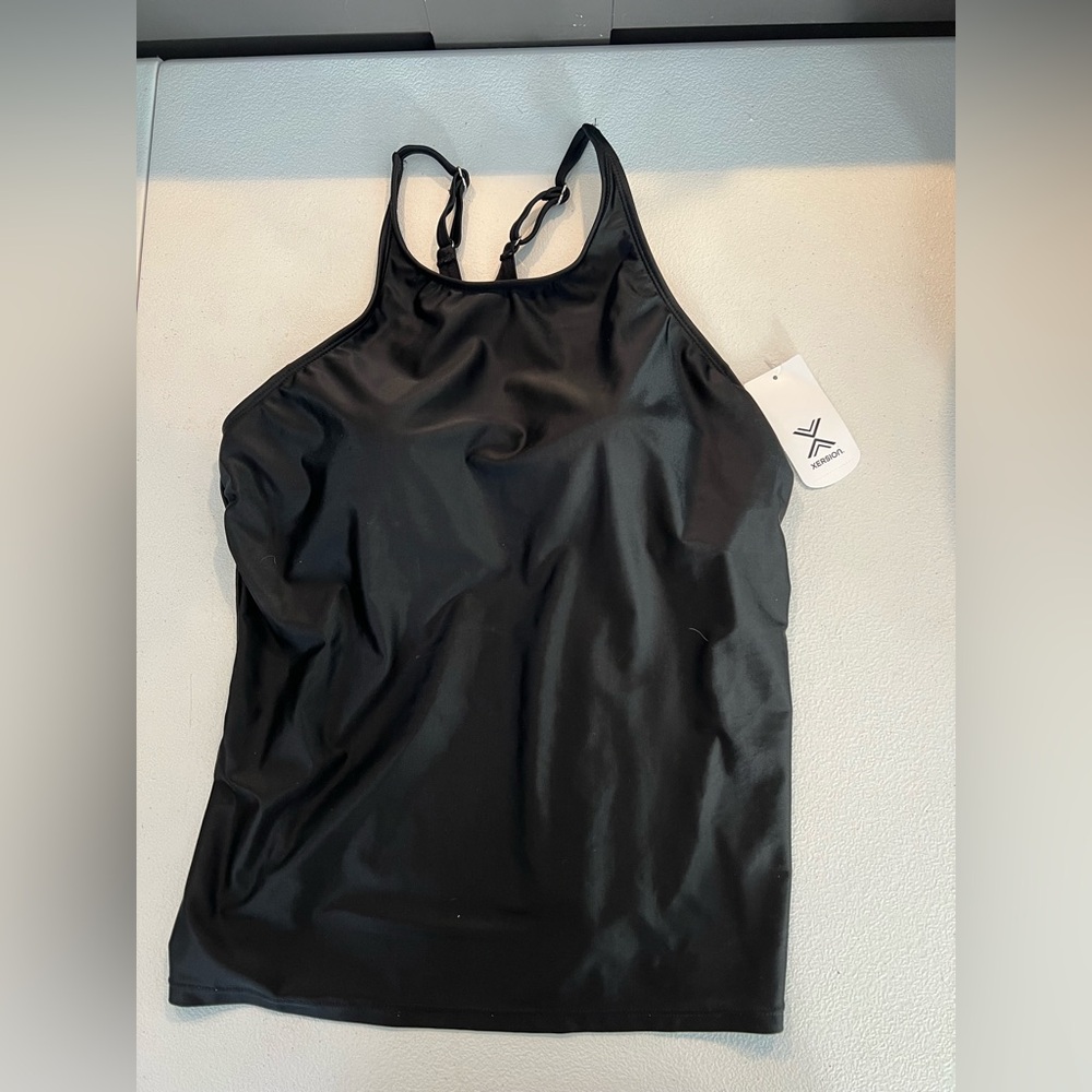 Black swim Tank Top
